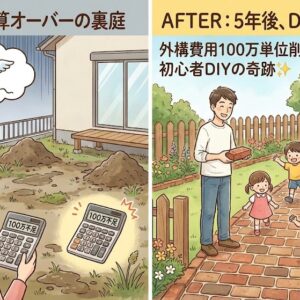 外構費用を100万単位で削る！初心者が5年かけて挑んだ「アンティークレンガ道DIY」の全記録✨