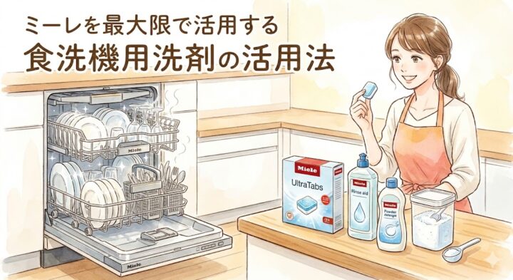 ミーレを最大限活用する食洗機用洗剤の活用法