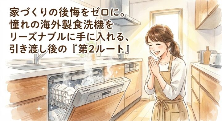 家づくりの後悔をゼロに。憧れの海外製食洗機をリーズナブルに手に入れる、引き渡し後の『第2ルート』