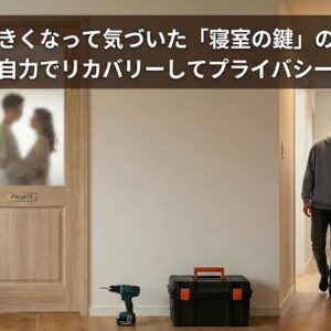 子供が大きくなって気づいた「寝室の鍵」の必要性。新築後悔を自力でリカバリーしてプライバシーを守る 🚪👨‍👩‍👧‍👦