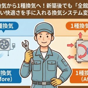 【DIY】3種換気から1種換気へ！新築後でも「全館空調」に近い快適さを手に入れる換気システム変更術