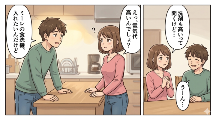 「ミーレって電気代高いんでしょ？」 「洗剤も高いって聞くけど…」