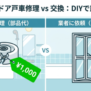 【DIY記録】TOTOサザナの浴室折れ戸の戸車を2,000円で修理！年末大掃除でやらかした話