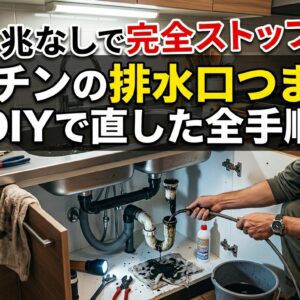 前兆なしで完全ストップ！キッチンの排水口つまりをDIYで直した全手順（クリナップ編）